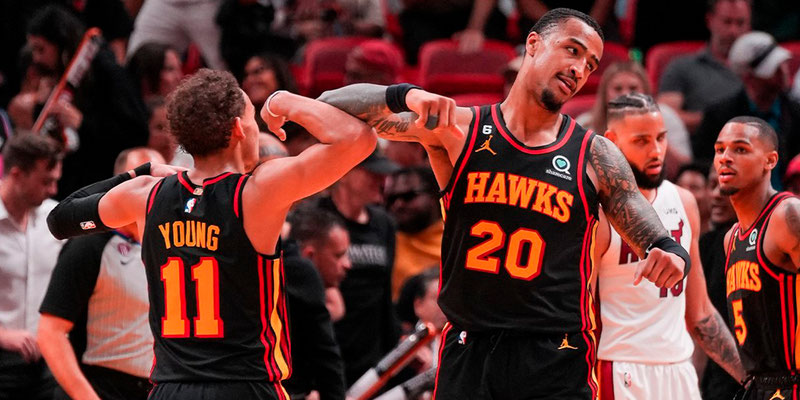 Atlanta superó al Heat y está en Play-Offs