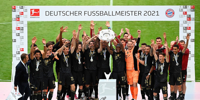 Bayern Munich celebró el título con una goleada