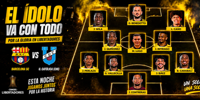 XI TENTATIVO DE BARCELONA EN COPA LIBERTADORES