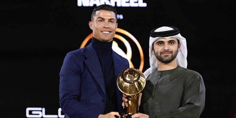 CR7 arrasó en los Globe Soccer Awards