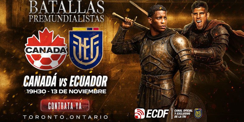 Ecuador quiere extender su racha victoriosa frente a Canadá