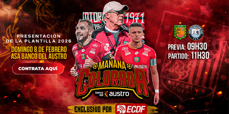 ¡MIRA LA MAÑANA COLORADA POR ECDF!