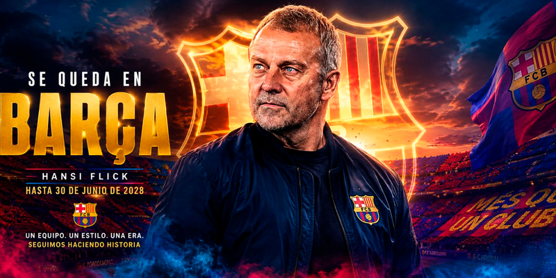 ¡Hansi Flick se queda en el Barça! El arquitecto hasta el 2028