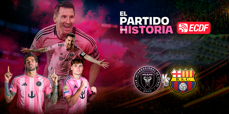 INTER MIAMI DE MESSI VS BARCELONA SC POR ECDF