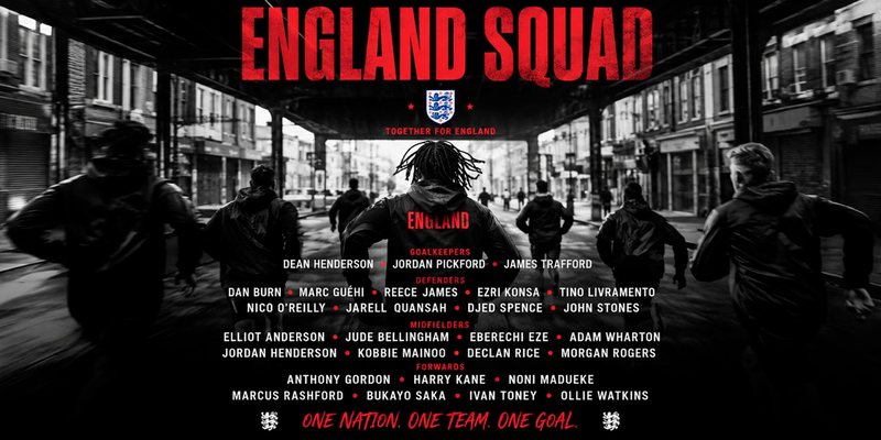Inglaterra mete miedo, esta sería la poderosa convocatoria de los Three Lions para el Mundial