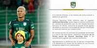 Jefferson Valverde se despide de Orense.