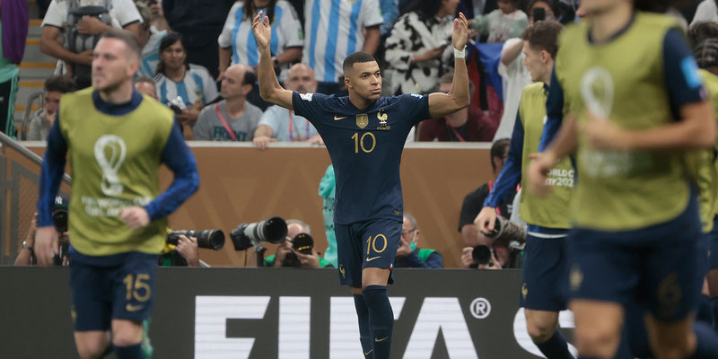 Se filtró video de Mbappé durante el entretiempo de la Final