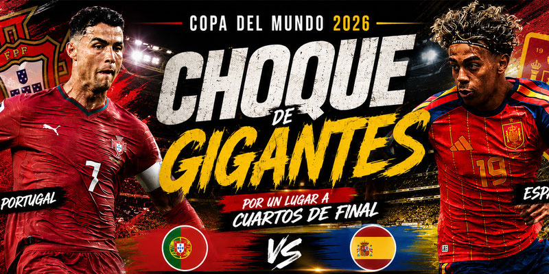 PORTUGAL Y ESPAÑA REEDITAN UN CLÁSICO EUROPEO CON UN CUPO A CUARTOS DE FINAL EN JUEGO