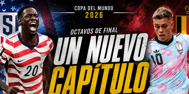 EE. UU. Y BÉLGICA REEDITAN UN DUELO MUNDIALISTA CON UN CUPO A CUARTOS EN JUEGO