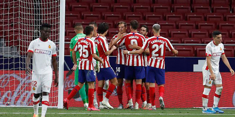 Atl. Madrid goleó al Mallorca y se afianza en el tercer lugar