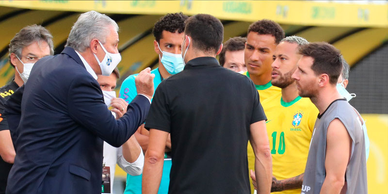 Brasil vs Argentina quedó suspendido