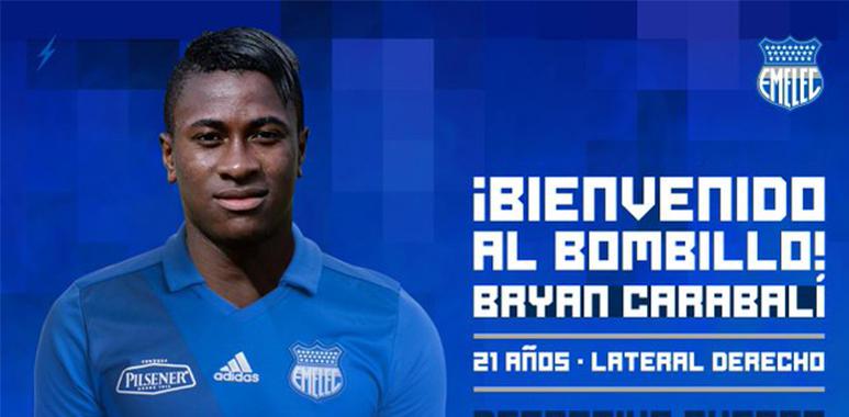 OFICIAL: Bryan Carabalí nuevo refuerzo de Emelec