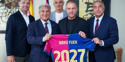 ¡Es Oficial! Hansi Flick Renueva con el Fc Barcelona Hasta 2027.