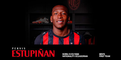 Pervis Estupiñán es nuevo jugador del AC Milán.