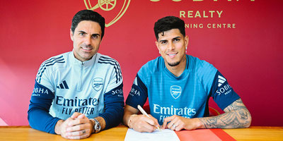 PIERO HINCAPIÉ YA VISTE LOS COLORES DEL ARSENAL