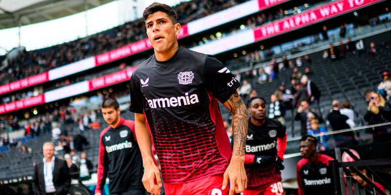 Gol y expulsión de Piero Hincapié en la derrota del Leverkusen