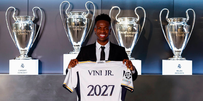 Vinicius Jr. renovó por largo tiempo en Real Madrid
