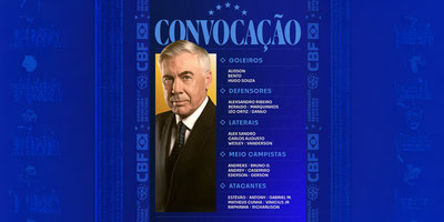 ¡Atención Ecuador! Primera convocatoria de Ancelotti con Brasil