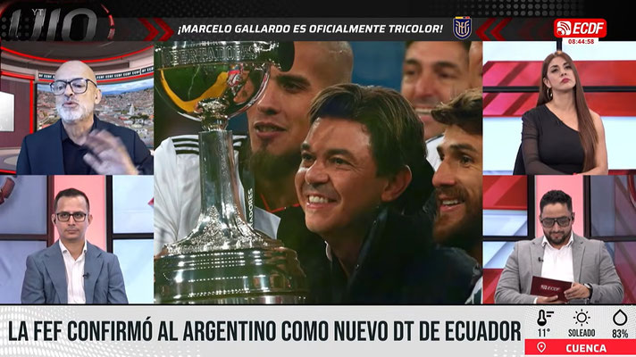 SE ACABÓ LA NOVELA ''MARCELO GALLARDO'' TÉCNICO DE LA TRI l ECDF UIO