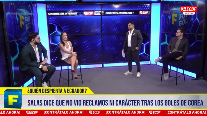“NO PASABA NADA”: SALAS CRITICA LA REACCIÓN DE ECUADOR ANTE COREAI F DE FÚTBOL