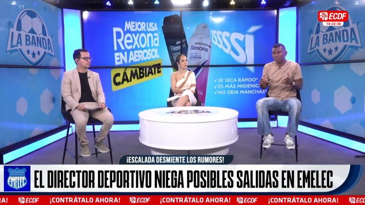 PEDRO ORTIZ NO SE VA DE EMELEC I LA BANDA
